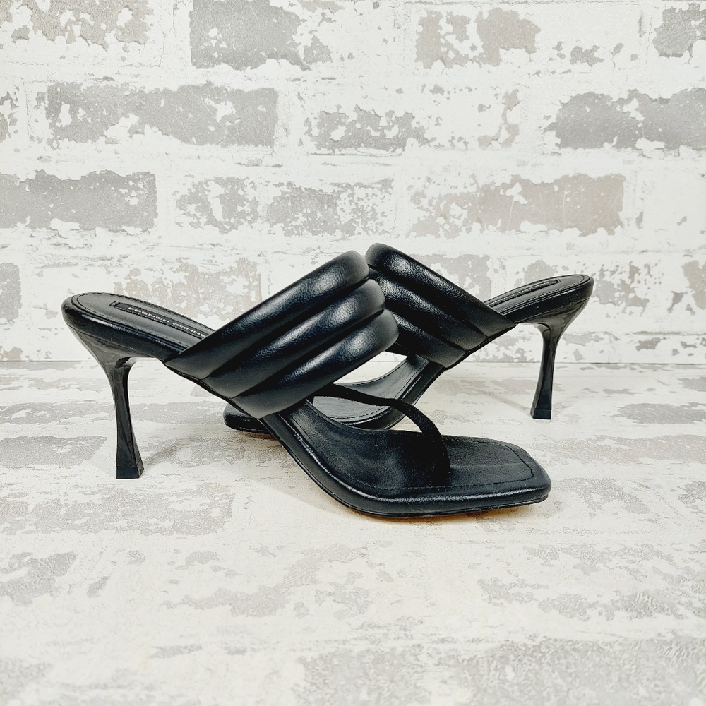 New French Connection Valerie Black Dress Sandals T395 - Picture 3 of 11